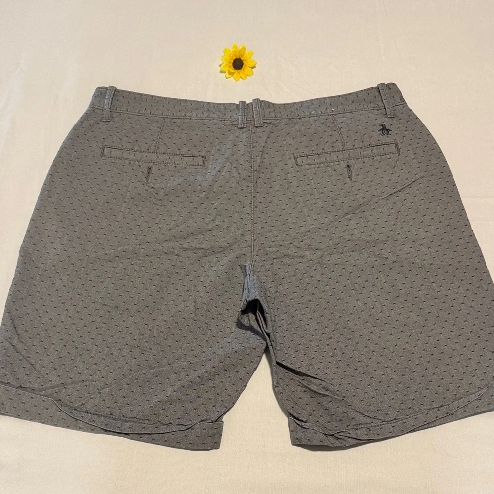 Classic Gray Men's Flat Front Shorts - Picture 2 of 12
